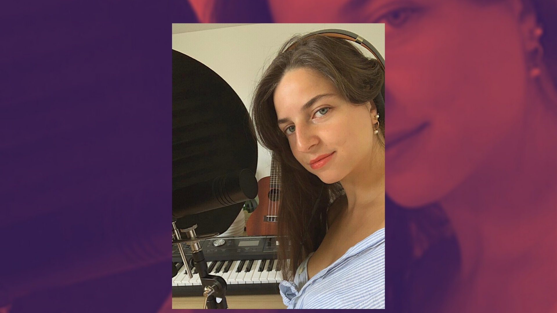 Aston Microphones Award Chiara Oldano with Aston Bursary